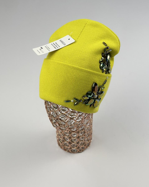 Шапка Кароза Хейсон Двойной цветок (желто-зеленый)